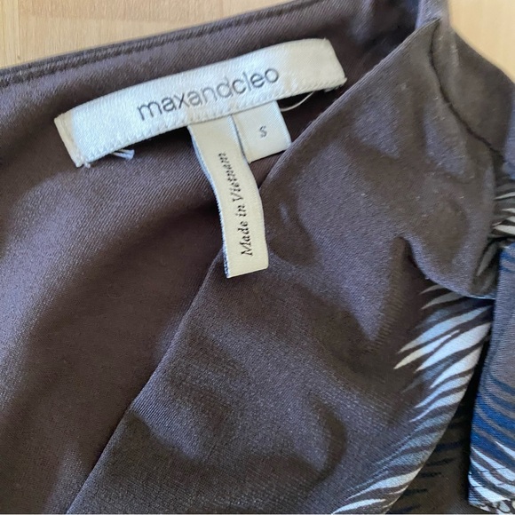 Black and Blue maxandcleo faux wraparound, sleeveless dress - Size Small - Picture 4 of 9